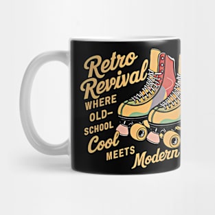 Orange and Black Roller Skates: A Retro Revival with a Modern Twist Mug